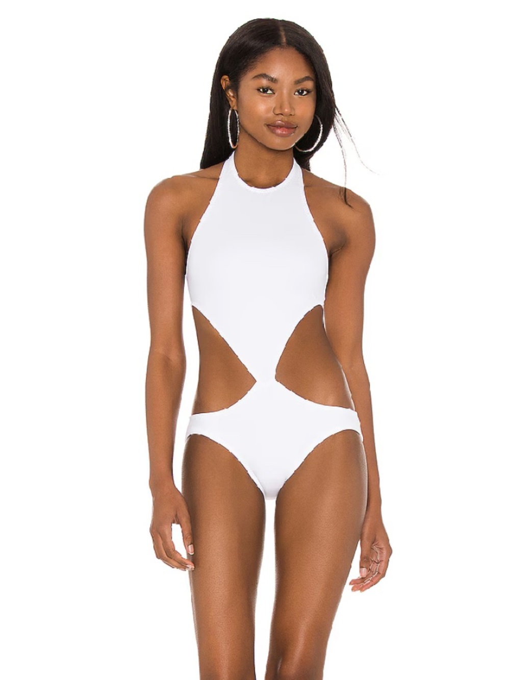 0048 NORMA KAMALI CHUCK SWIMSUIT ONE PIECE COLOR WHITE SIZE XS NWT